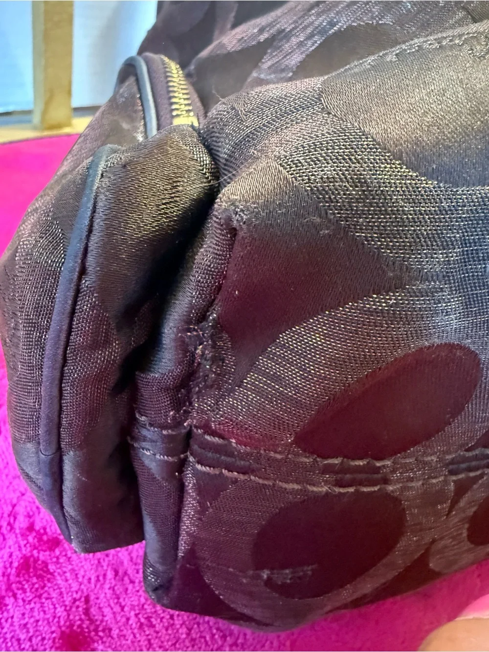 2009 the coach Cambridge XL op art hobo bag 14087
